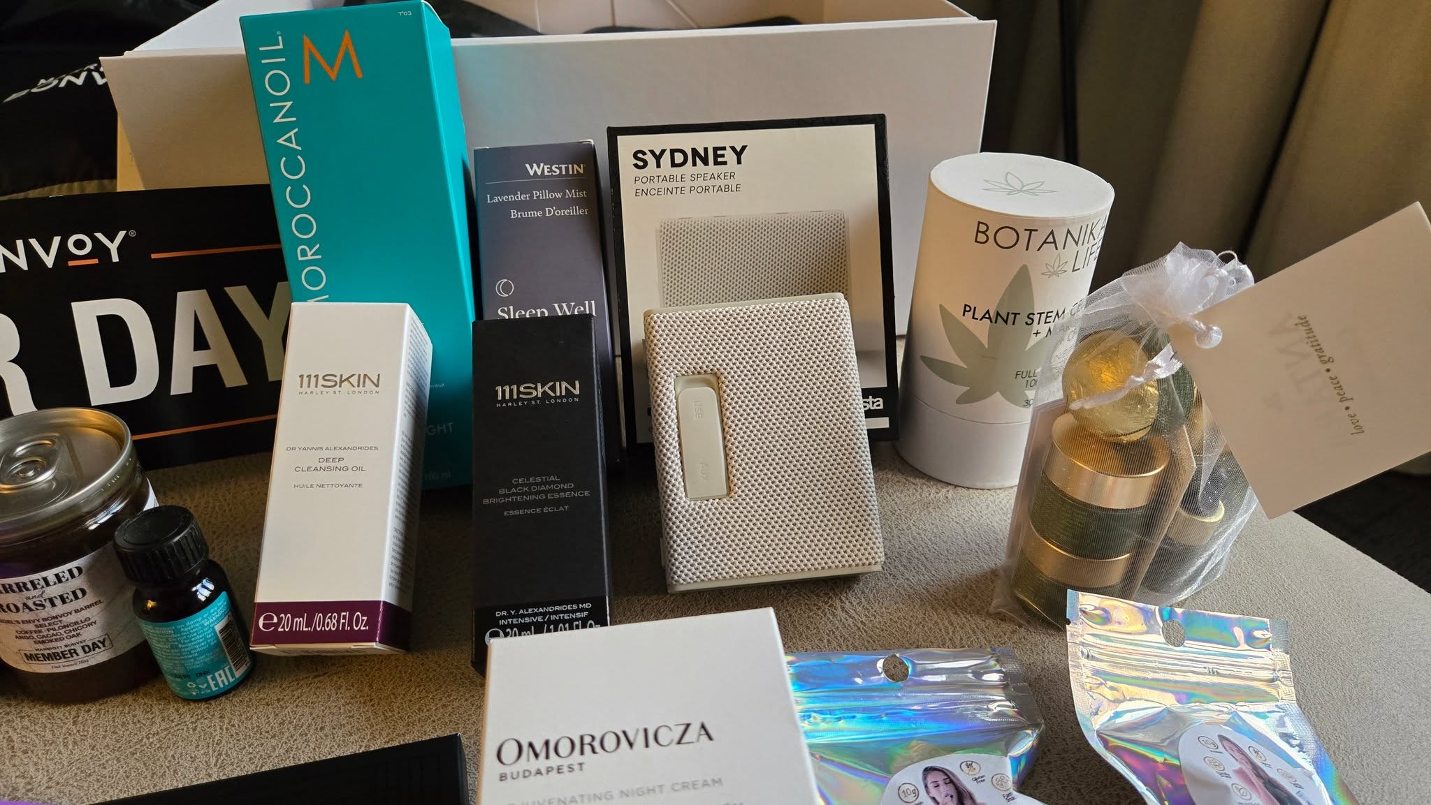 Curated Luxury Brand Amenities Collection in Swag Box