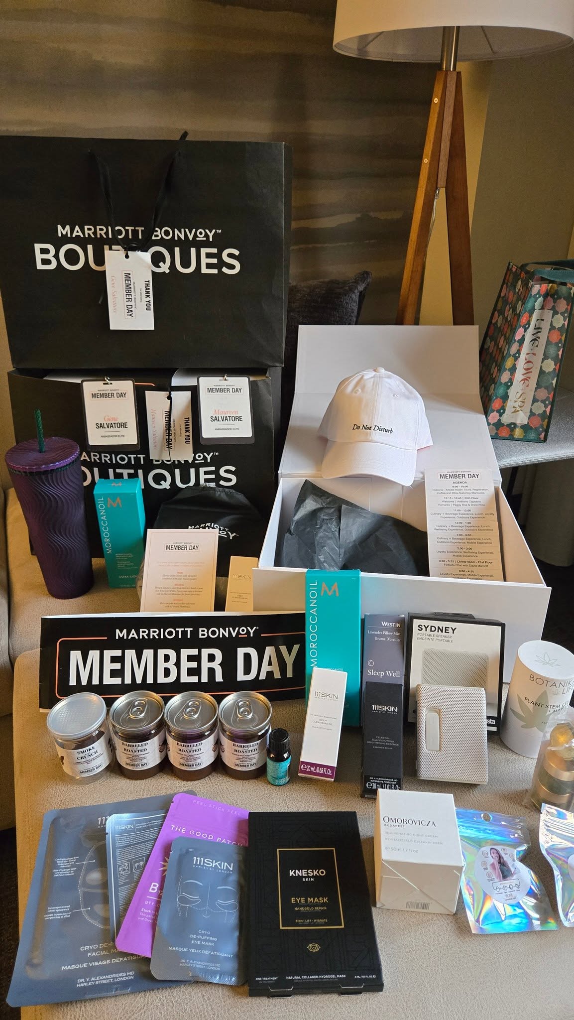 Marriott Bonvoy Member Day Complete VIP Swag Kit with Ambassador Elite Badges