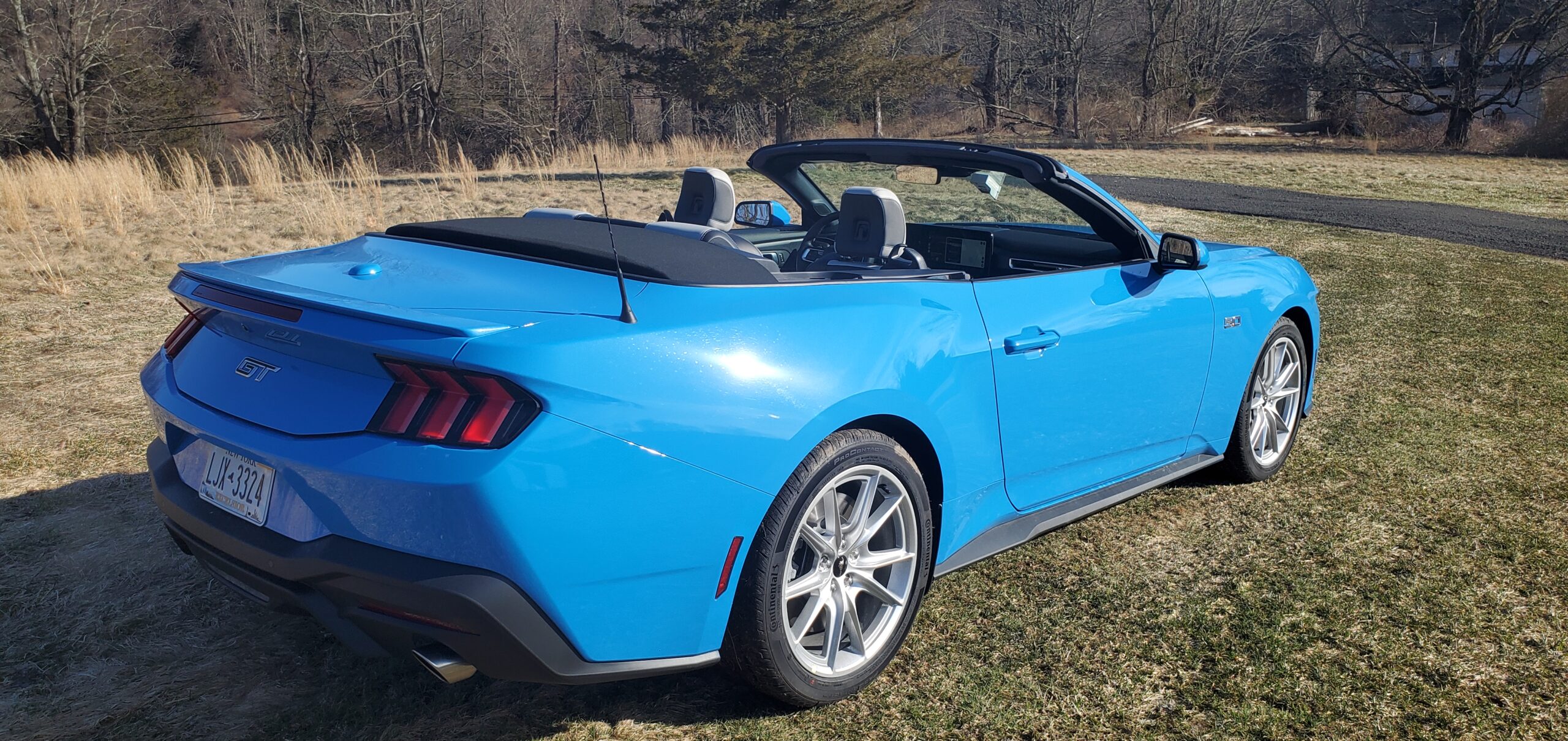 2024 Mustang GT Convertible Top Down Detail